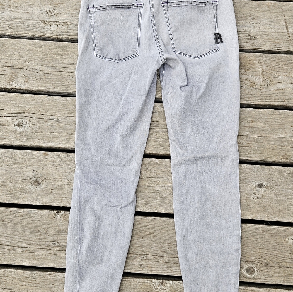 Rich & Skinny Gray Skinny Jeans Size 30 - Picture 10 of 10